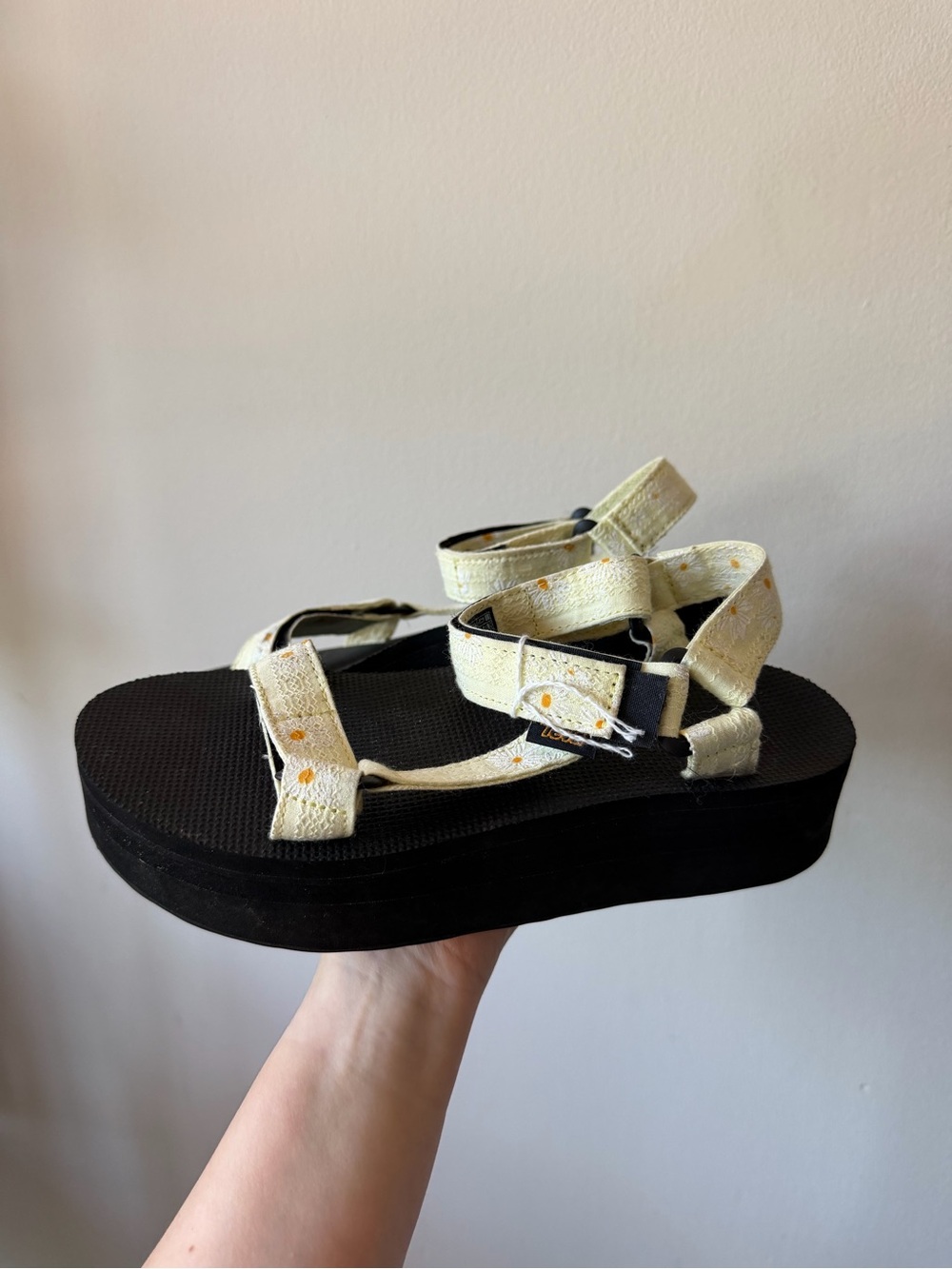 Teva Platform Daisy Print Sport Sandals